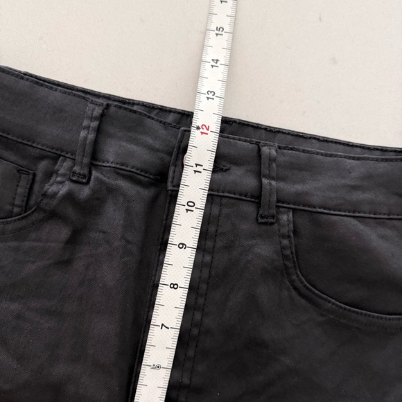 ZARA SKINNY WAX JEANS IN BLACK - Picture 5 of 6